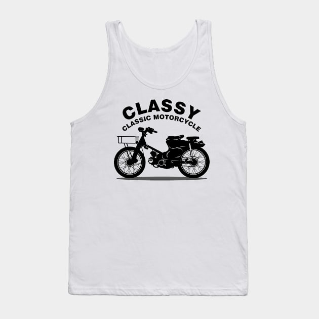 Classy Classic Motorcycle 01-A Tank Top by SanTees